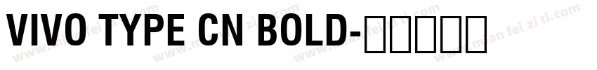 vivo type CN Bold字体转换